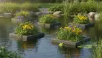 Schwimmpflanzen-Inseln: Ästhetik und Ökosystem