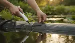 Teichfolie kleben: So gelingt die Reparatur
