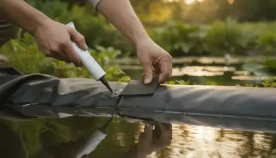 Teichfolie kleben: So gelingt die Reparatur