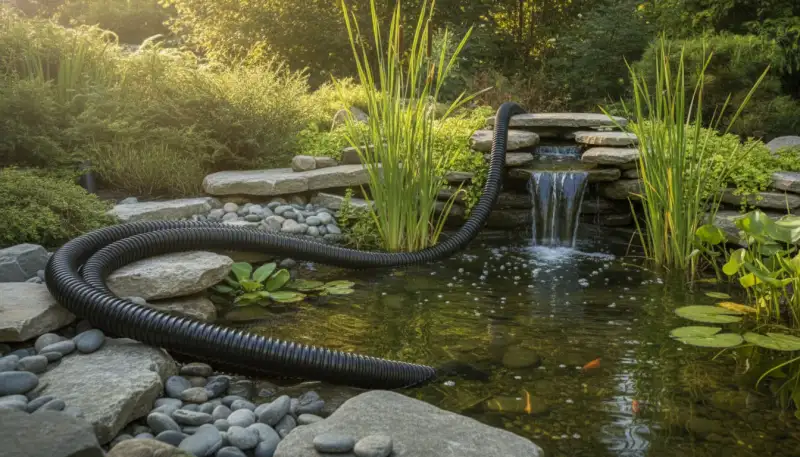 AquaOne Teichschlauch 50 mm: Die unsichtbare Verbindung für Ihren perfekten Gartenteich