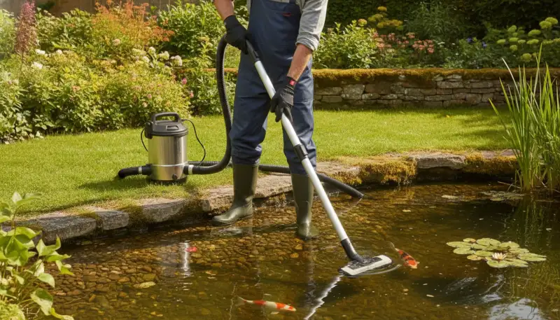 Elektrischer Teichsauger: Klarheit im Teich