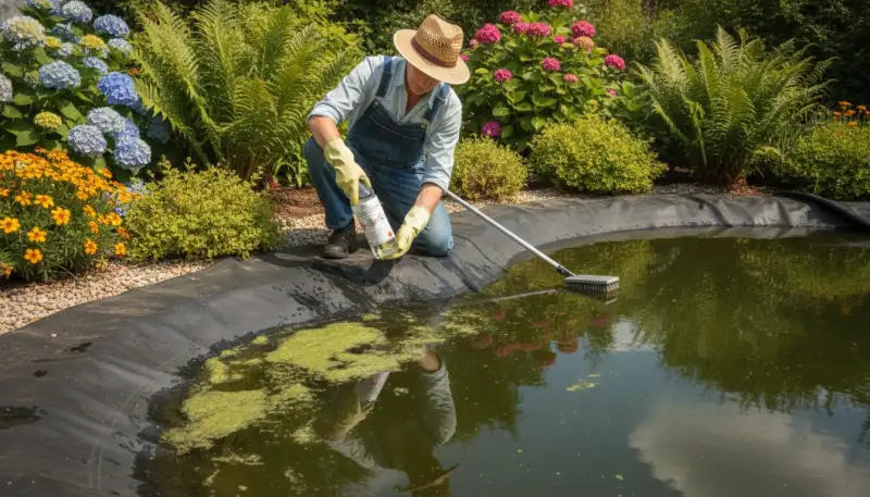 EPDM Teichfolien reinigen: So geht's