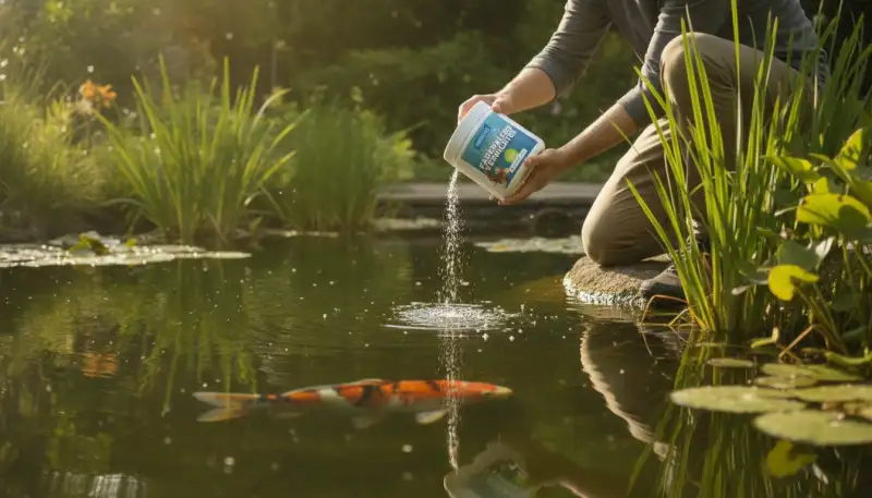 Fadenalgen im Gartenteich effektiv bekämpfen