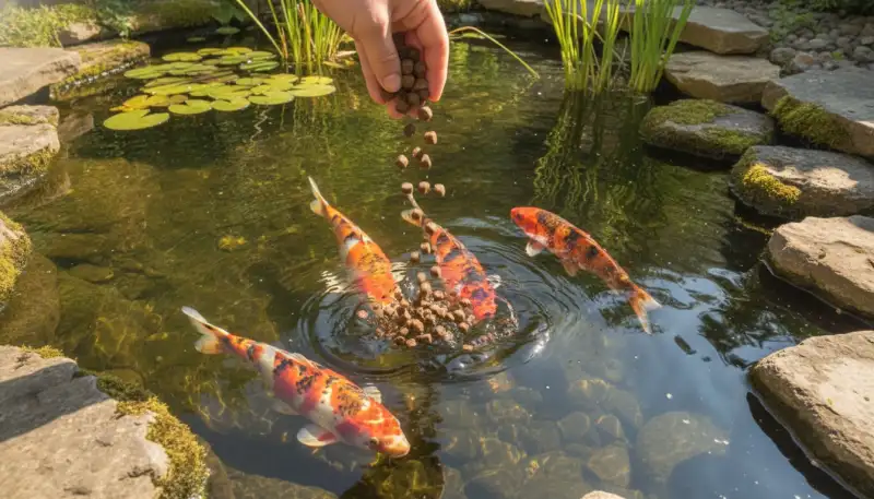 Ganzjahres Teichfischfutter: Anpassung für gesunde Fische