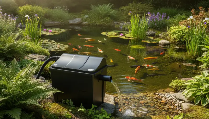 Klares Wasser: Der Teich Durchlauffilter