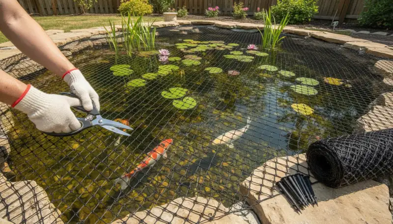 Koi-Netze perfekt anpassen: Maßgeschneiderter Schutz