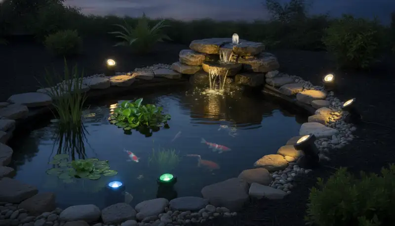 Teichbeleuchtung: Magie für Ihren Gartenteich
